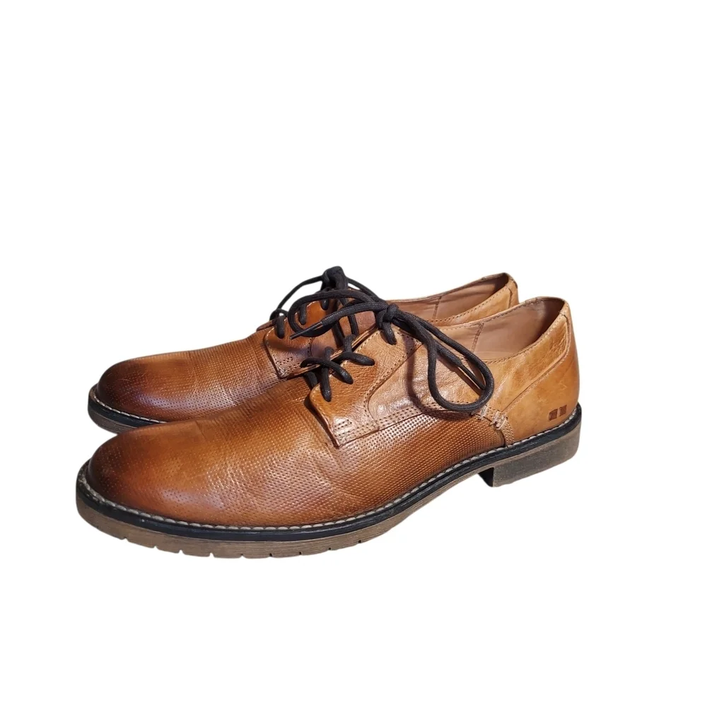 Bed Stu Workshop Leather Oxford Shoes Men’s 9 Brown Vegetable Tanned Lace Up